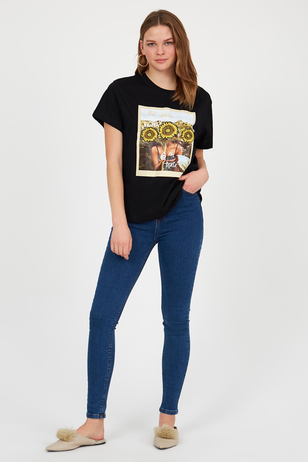 Siyah 2YM2CTS0118 T-SHIRT