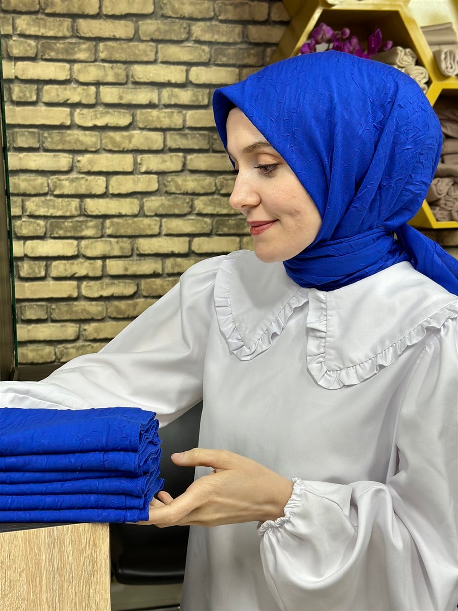 Bambu Eşarp Saks (21 Numara)