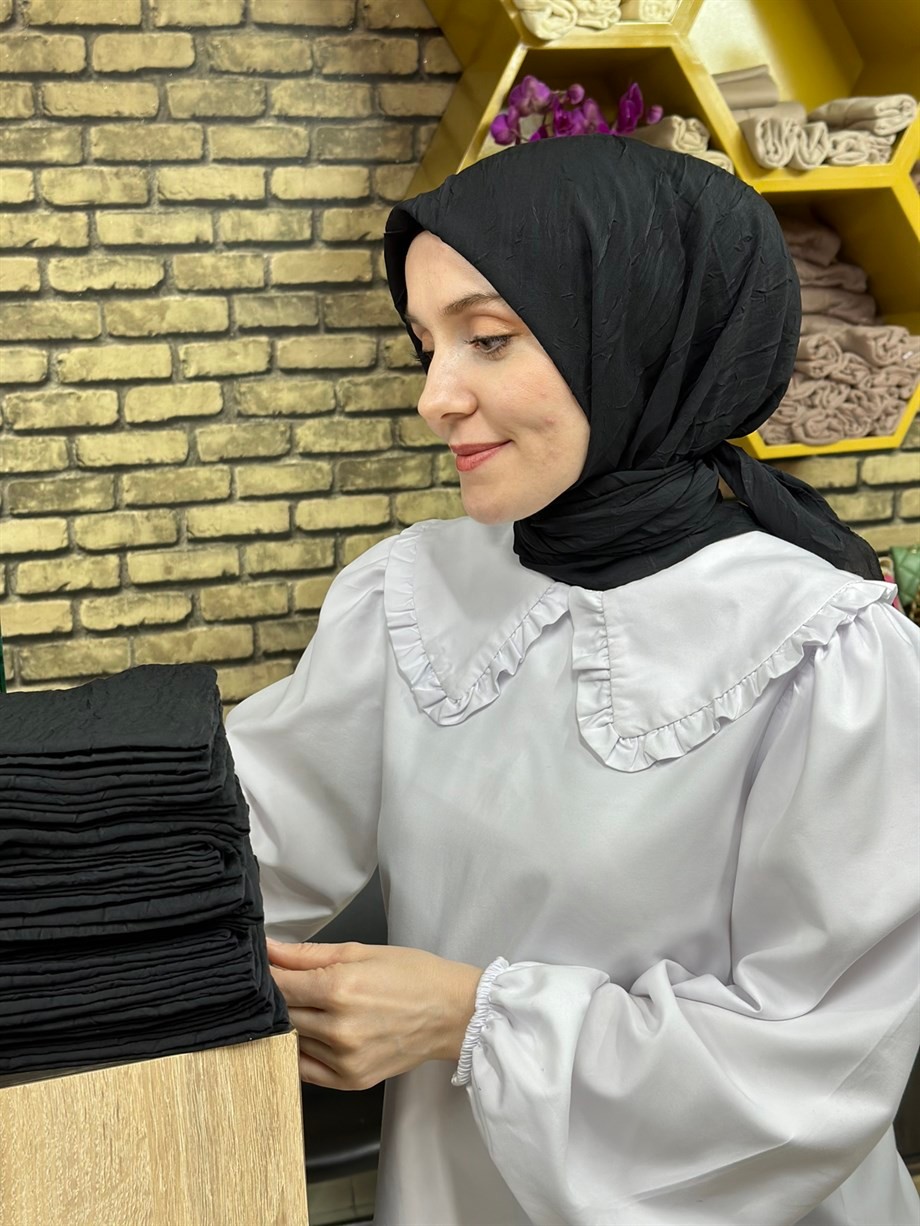 Bambu Eşarp Siyah (12 Numara)