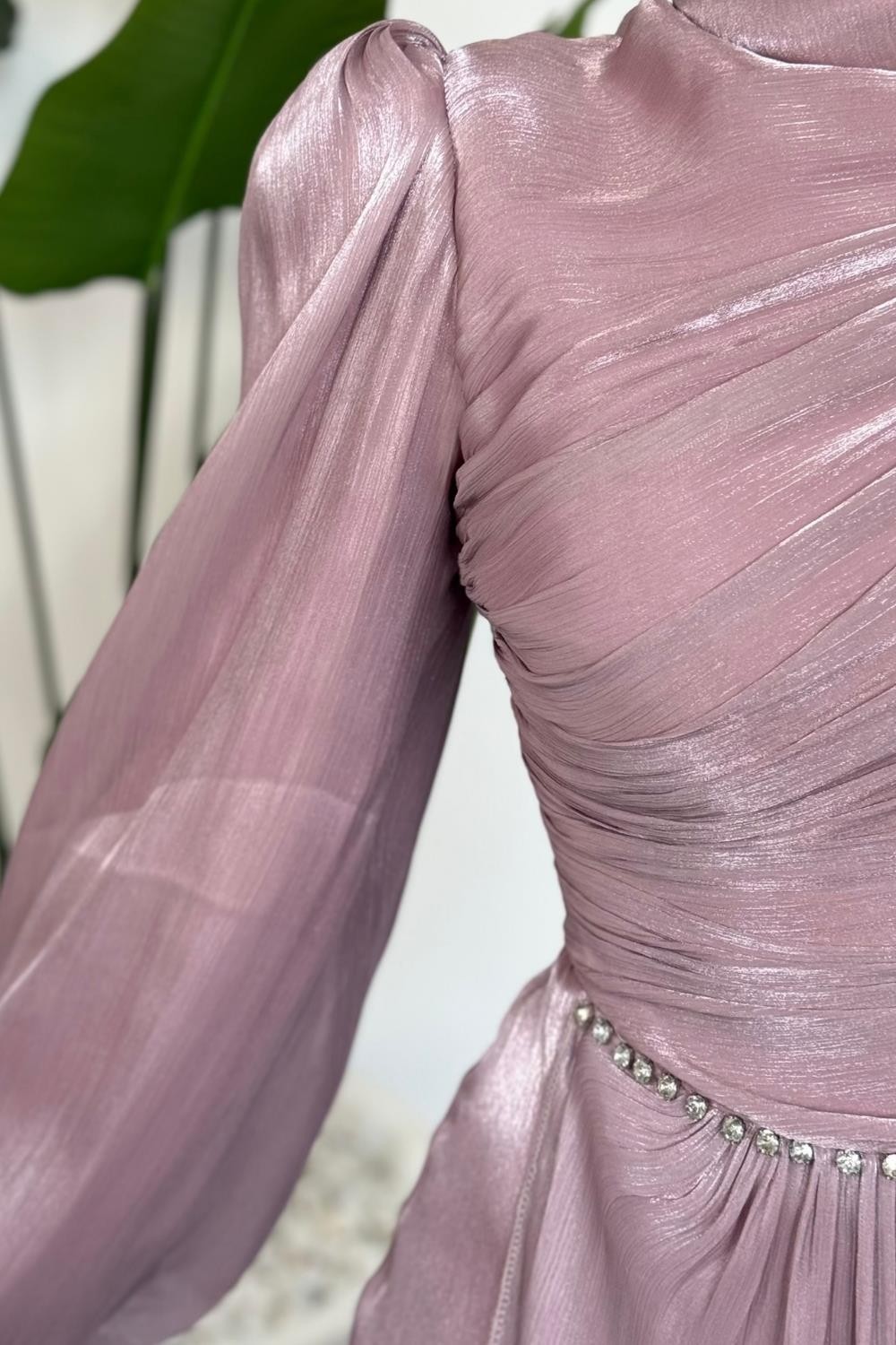 Cleane Beli Taşlı Ja Jan Abiye Pudra