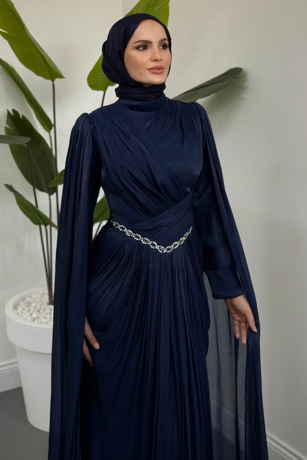 Vilma Taşlı Jan Jan Abiye Lacivert 