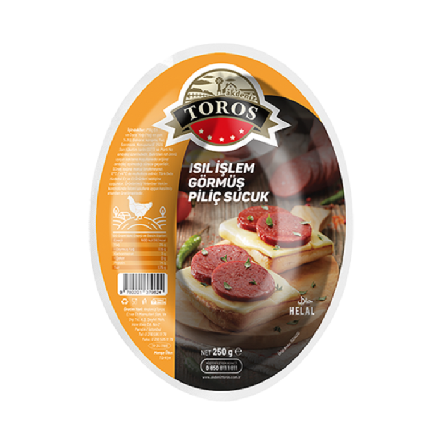 Akdeniz Toros Piliç Kangal Sucuk 250 grVafi