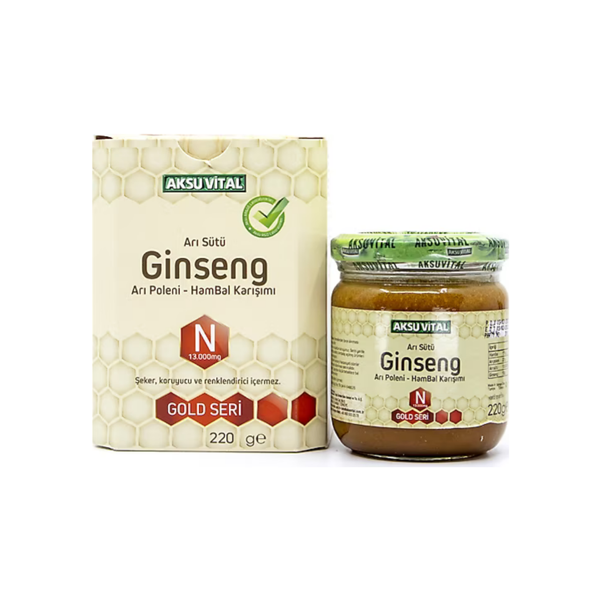 Aksu Vital Ginseng Arı Sütü Hambal Karışımı 220 gr