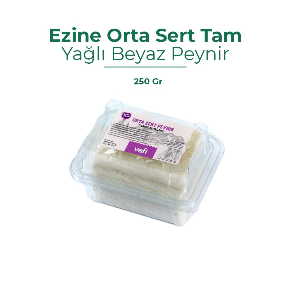 Ezine Orta Sert Tam Yağlı Beyaz Peynir 1 ADETVafi