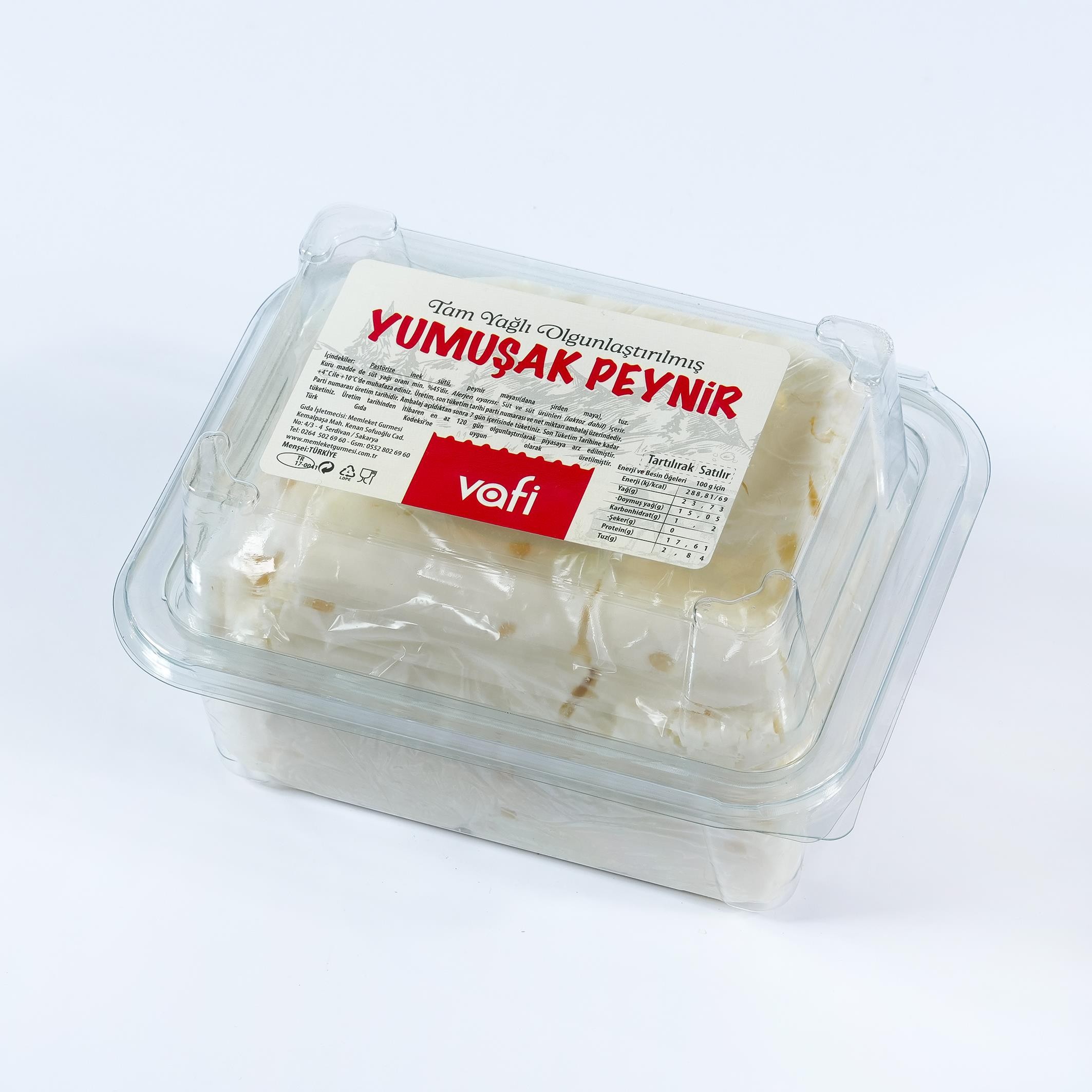 Ezine Yumuşak Tam Yağlı Beyaz PeynirVafi