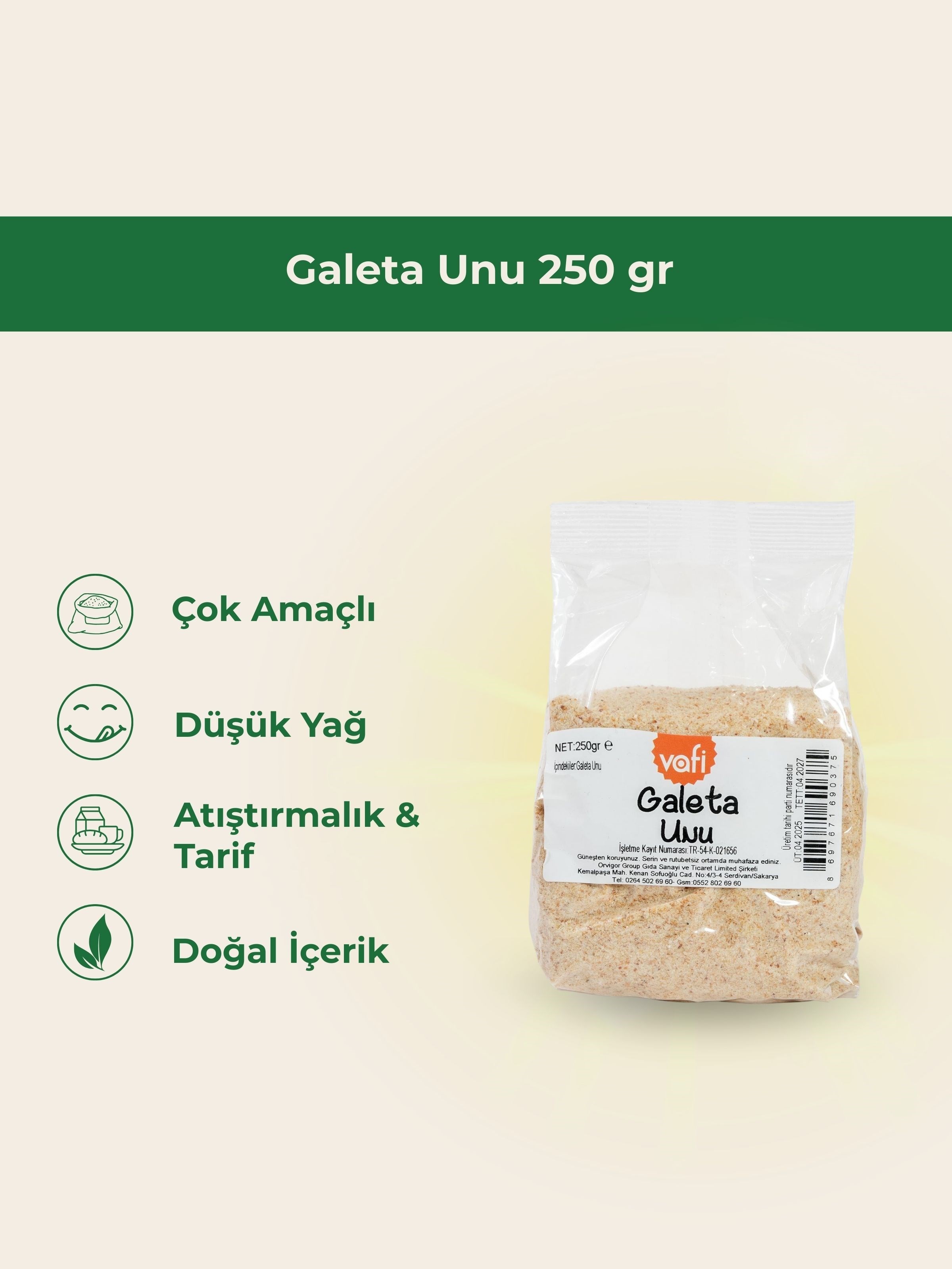Galeta Unu 250 grMemleket Gurmesi