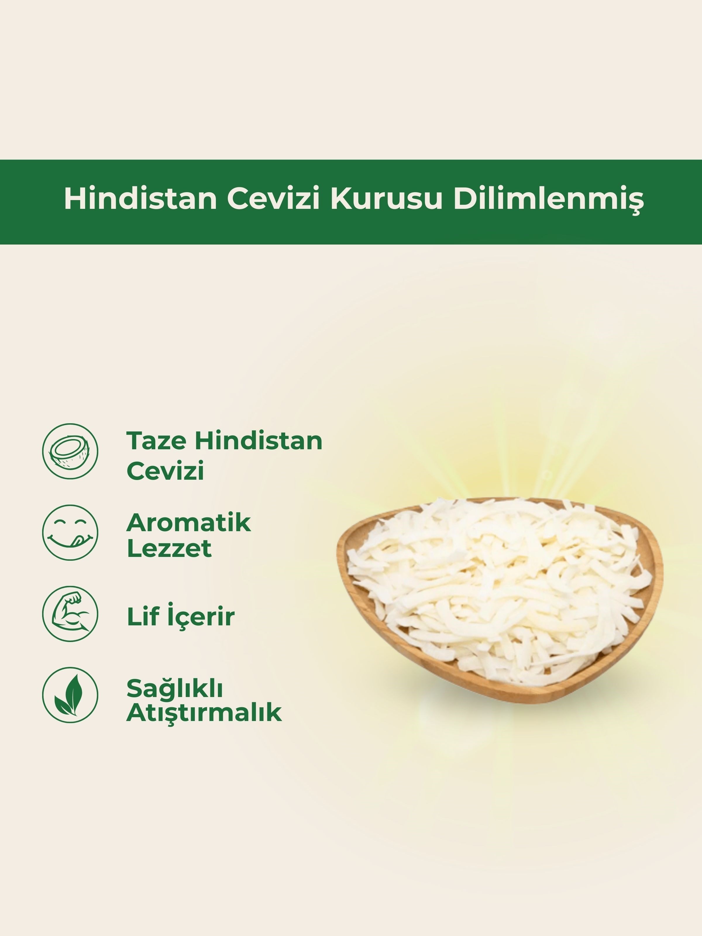 Hindistan Cevizi Kurusu DilimlenmişMemleket Gurmesi