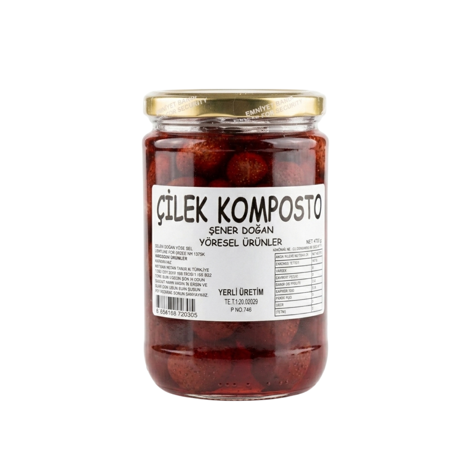Şener Doğan Çilek Komposto 660 mlŞener Doğan