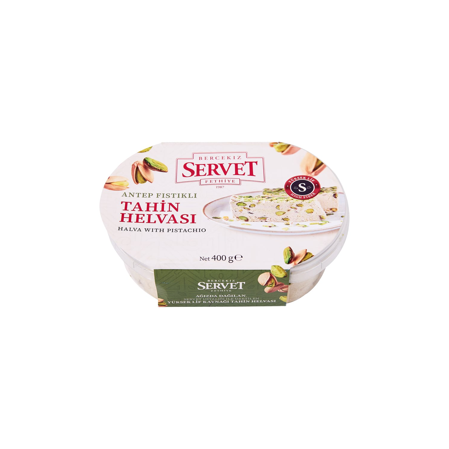 Servet Antep Fıstıklı Tahin Helvası 400 gr 1 ADETServet