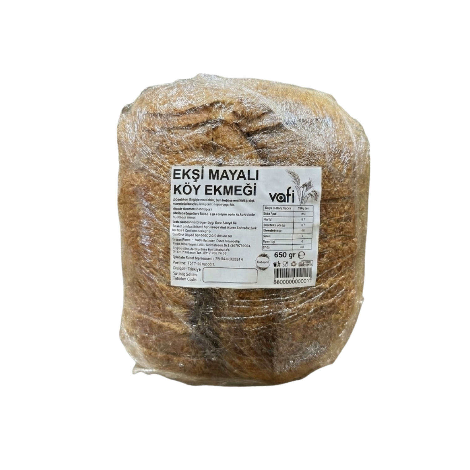 Vafi Ekşi Mayalı Köy Ekmeği 650 Gr 1 ADETVafi