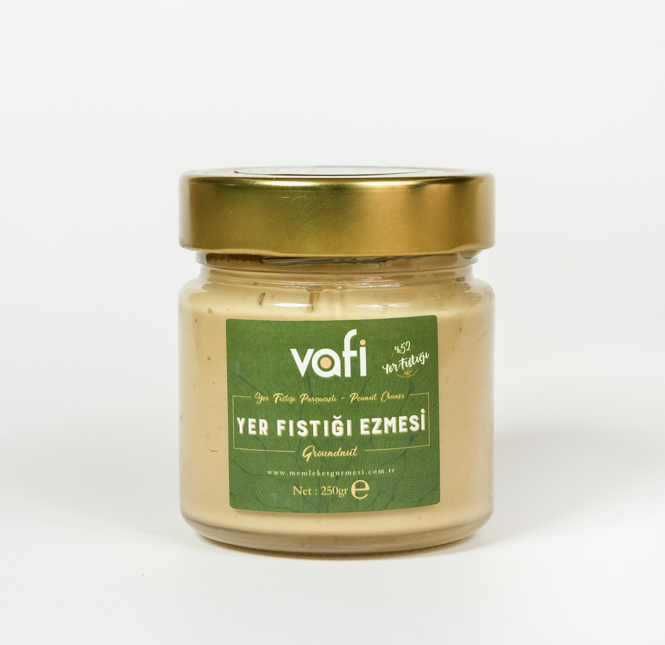 Vafi Parçacıklı Yer Fıstığı Ezmesi 250 grMemleket Gurmesi