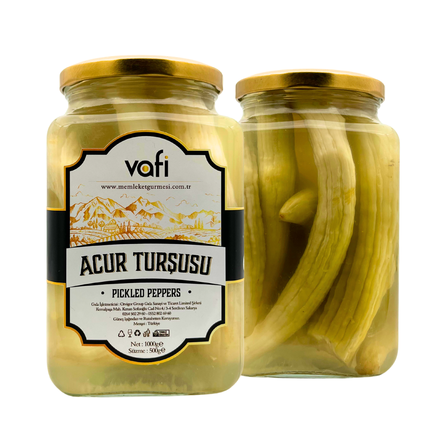 Vafi Turşu Serisi Acur Turşusu 1000cc-500grMemleket Gurmesi