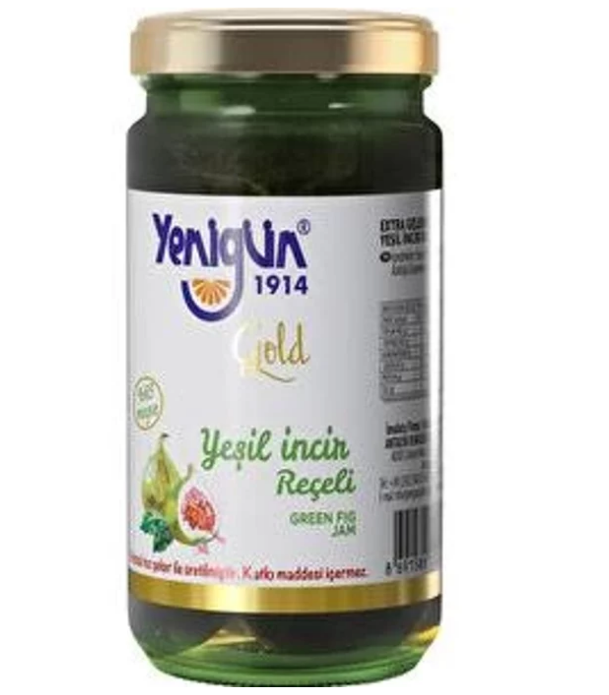 Yenigün Şekersiz Yeşil İncir Reçeli 290 grYenigün