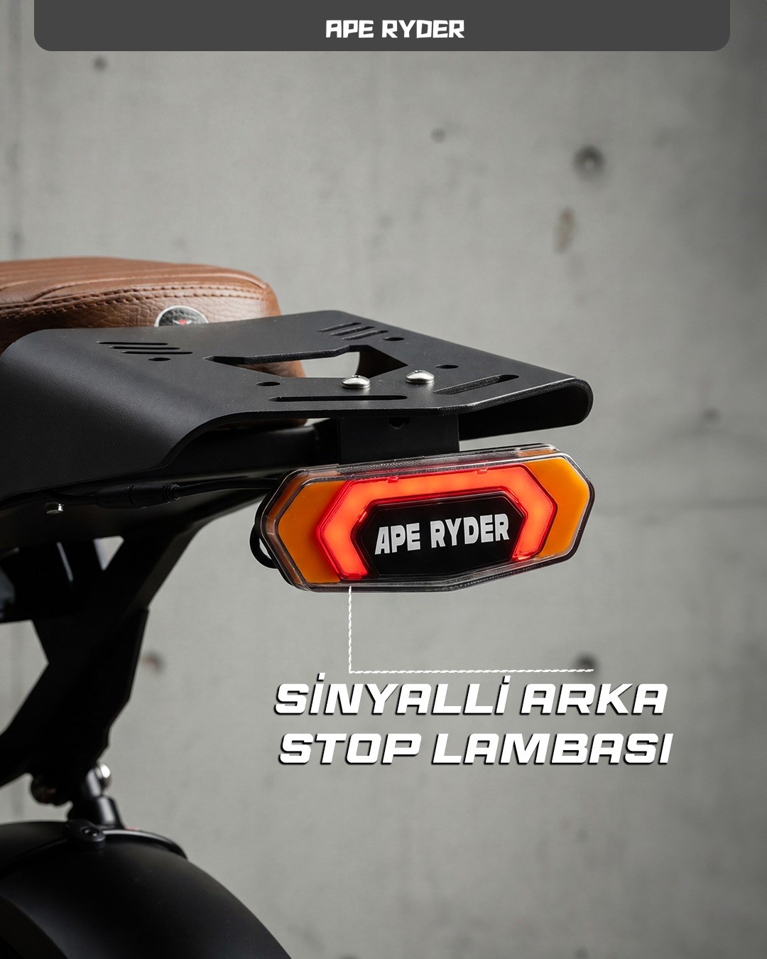 APE RYDER MANDRILL SİYAH 48V 1000 WATT ELEKTRİKLİ BİSİKLET