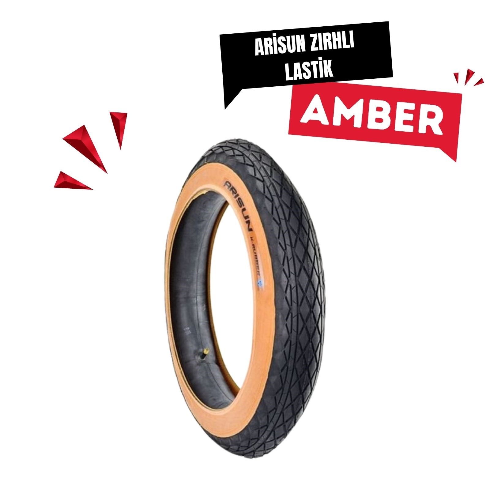 ARİSUN 20x4.0 Kalın Teker Fat-bike & E-Bike Zırhlı Yol Lastiği