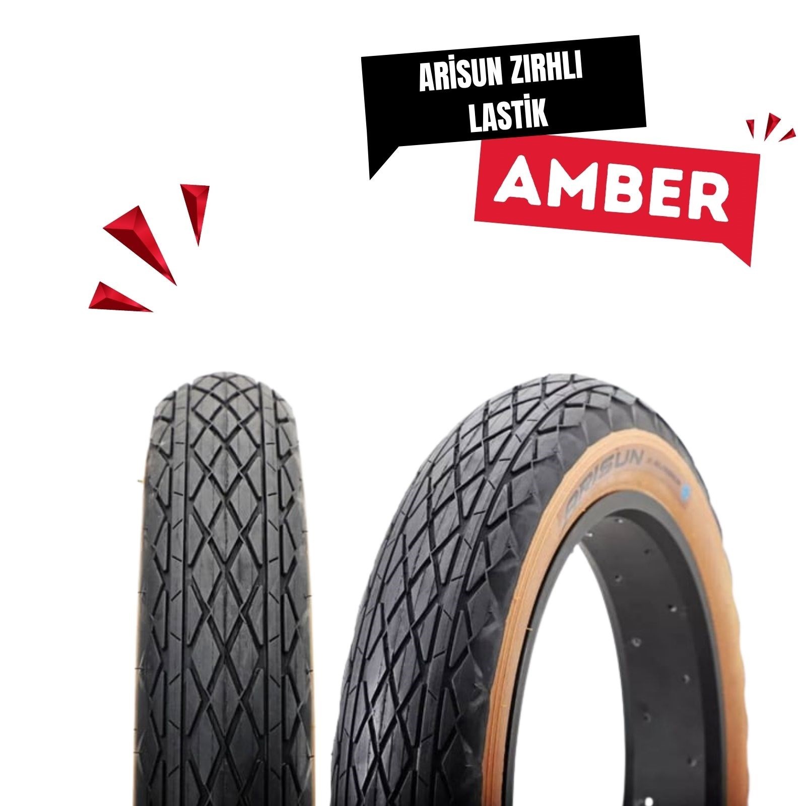 ARİSUN 20x4.0 Kalın Teker Fat-bike & E-Bike Zırhlı Yol Lastiği