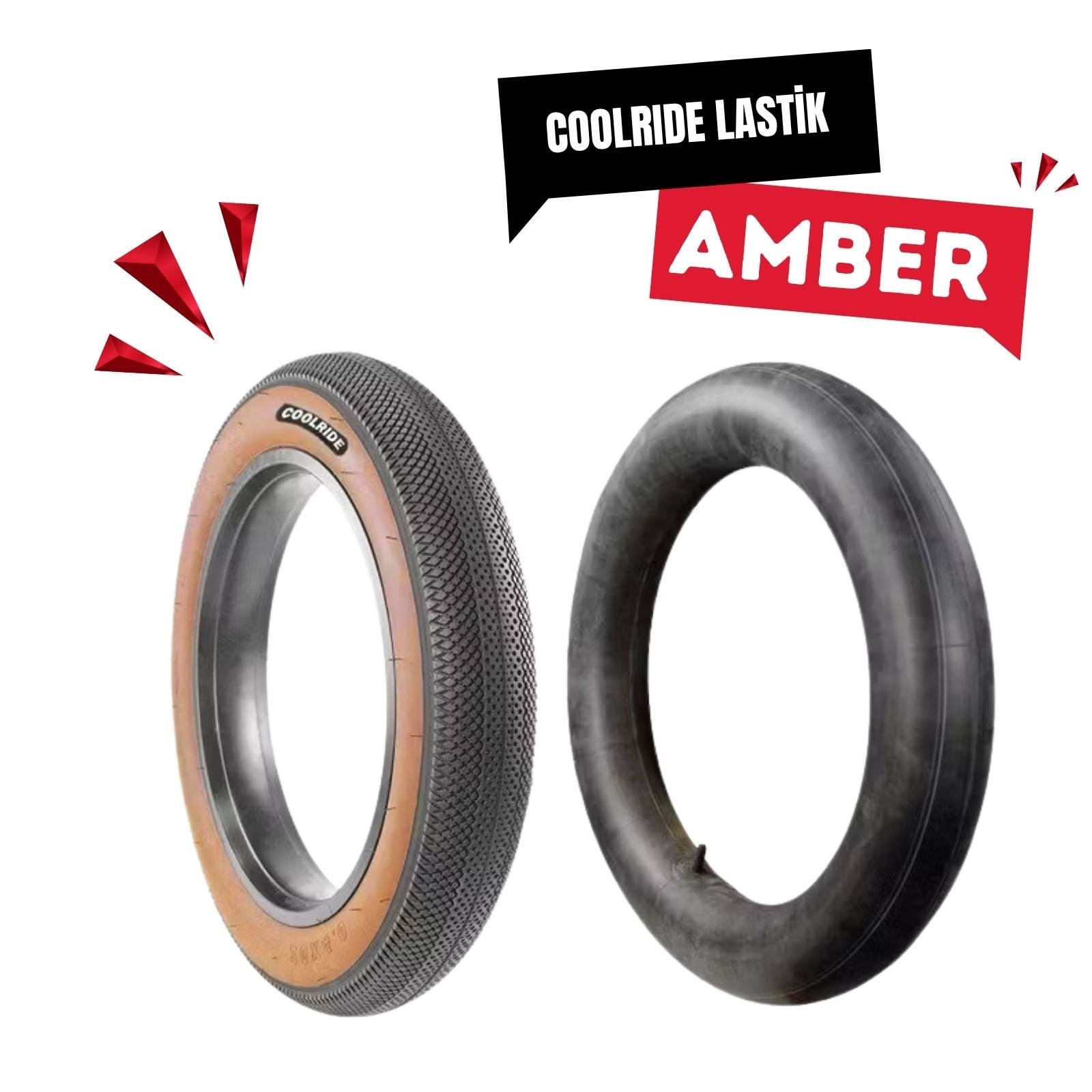 COOLRIDE 20x4.0 Kalın Teker Fat-bike & E-Bike Zırhlı Yol Lastiği