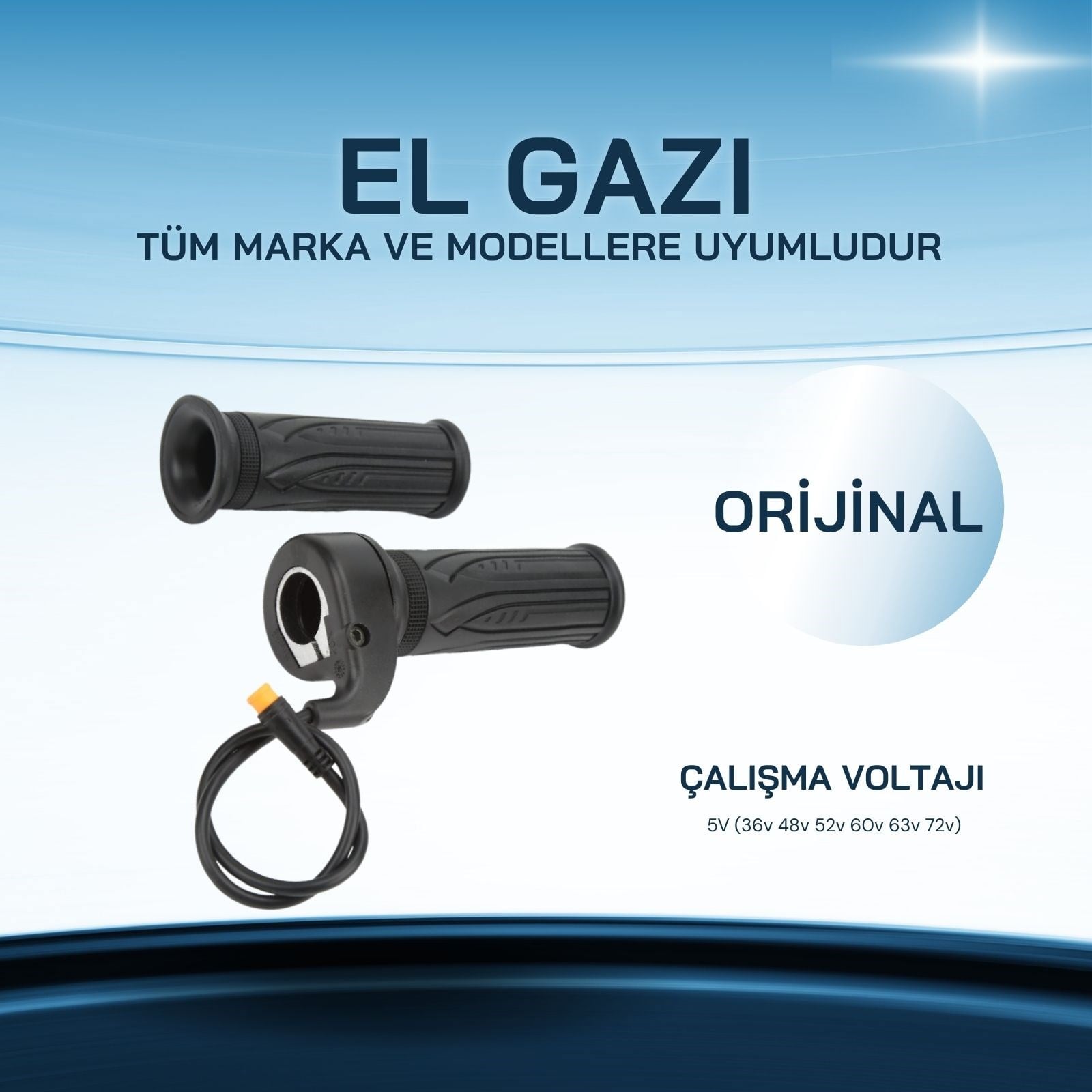 Elektrikli Bisiklet Su Geçirmez El Gaz Kolu- Elektrikli Bisiklet Güç Kolu Elektrikli Bisiklet Su Geçirmez Gaz Kolu - Elektrikli Bisiklet Güç Kolu