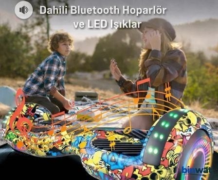 RYDER STAR HOVERBOARD 36V 250 WATT X2 ELEKTRİKLİ DENGELİ KAYKAY