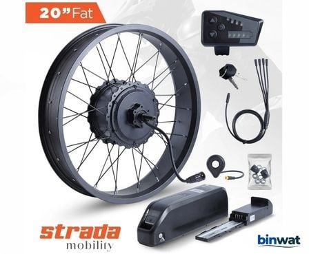 STRADA 48 Volt Tel Jant 750 Watt Elektrikli Bisiklet Motor Dönüşüm Kiti - 170-190 mm Ön Teker Uyumlu