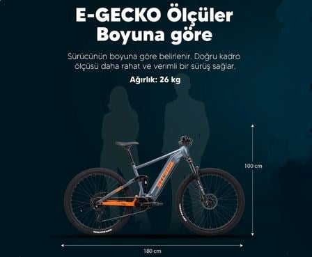 STRADA E-GECKO 36V 350 WATT ELEKTRİKLİ BİSİKLET