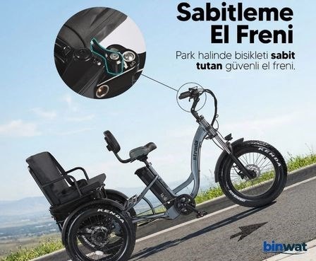 STRADA E-TRIO 48V 750 WATT ÜÇ TEKERLEKLİ ELEKTRİKLİ BİSİKLET