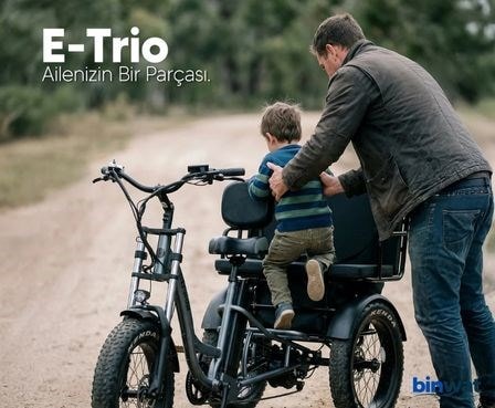 STRADA E-TRIO 48V 750 WATT ÜÇ TEKERLEKLİ ELEKTRİKLİ BİSİKLET