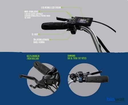 STRADA E-VO 36V 350 WATT ÜÇ TEKERLEKLİ ELEKTRİKLİ BİSİKLET