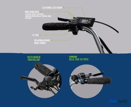 STRADA E-VO 36V 350 WATT ÜÇ TEKERLEKLİ ELEKTRİKLİ BİSİKLET