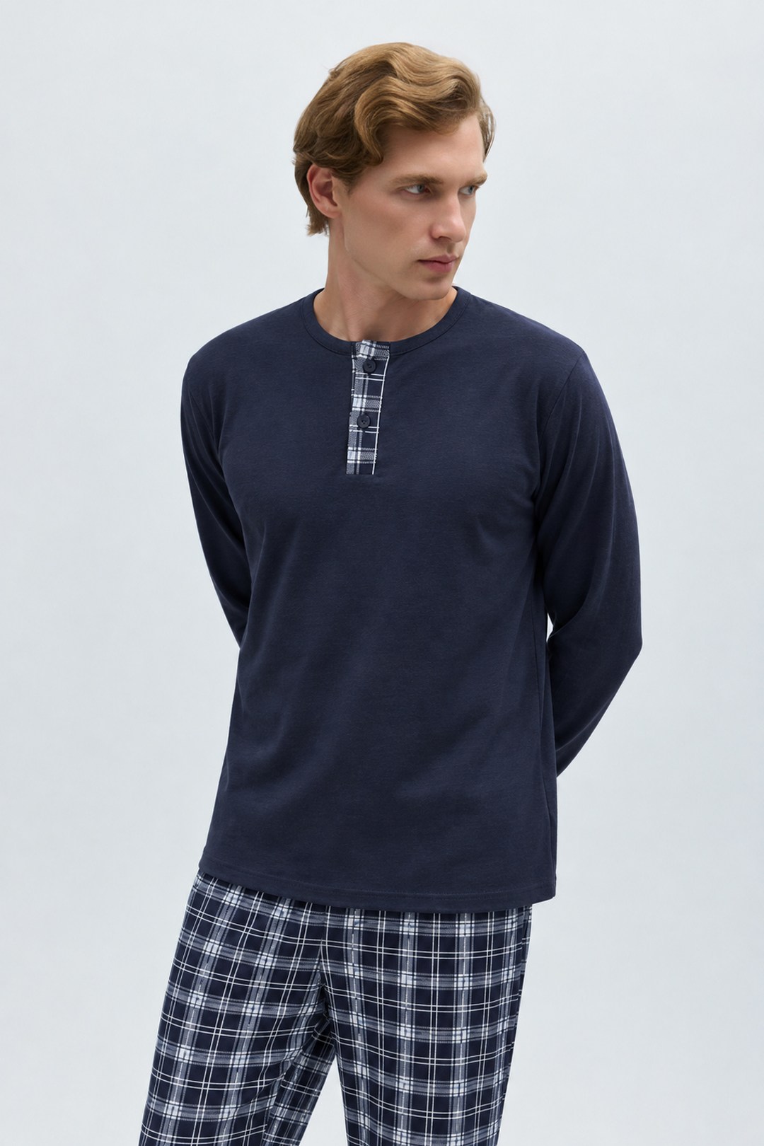 Lacivert Pijama Takımı - Markasız