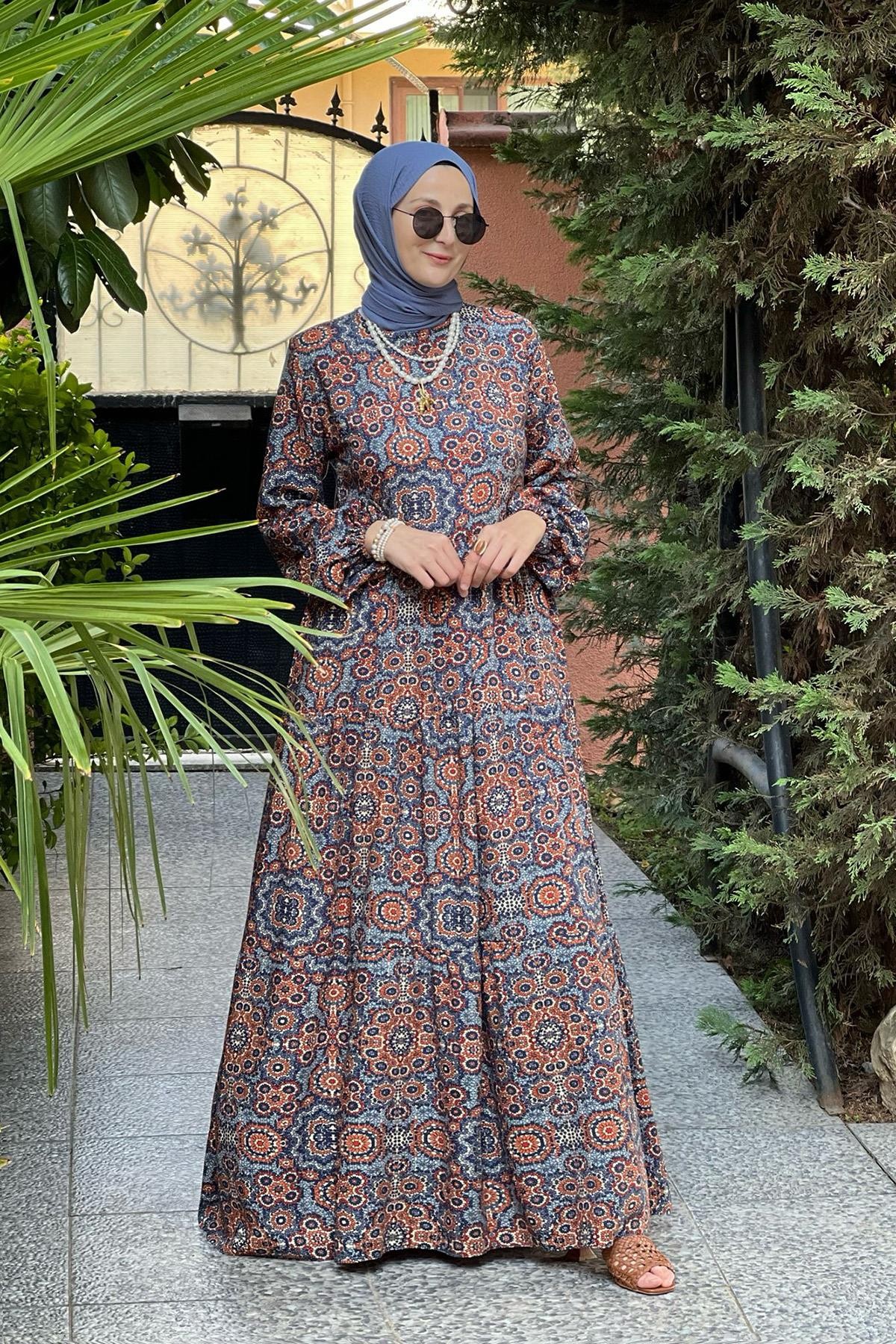 Gözde Desenli Elbise