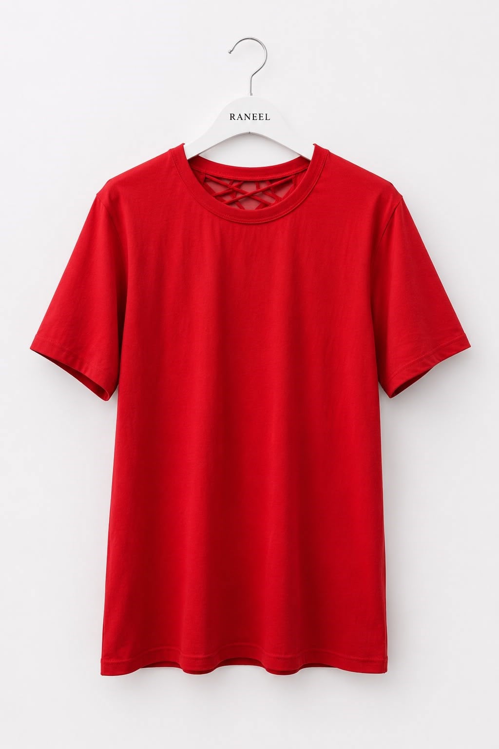 Kadın Arkası Nakışlı Basic Tshirt