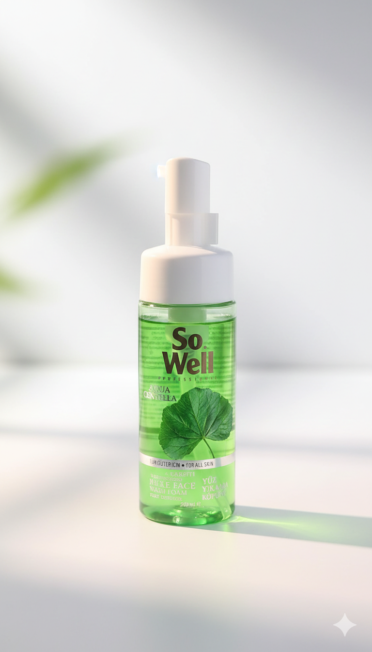 So Well Centella Özlü Yatıştırıcı Yüz Temizleme Köpüğü - Hassas ve Tüm Ciltler 150 ml