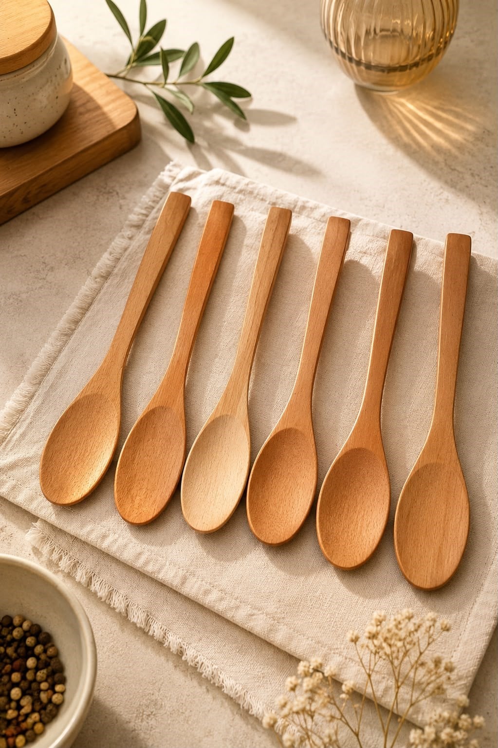 Ahşap Tatlı VE Baharat Kaşığı 14 CM 