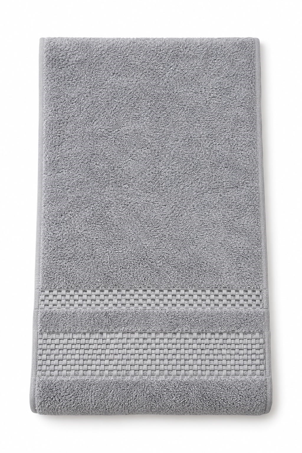 Pamuklu Banyo 90X45Cm Ölçülü El Yüz Havlusu Gri