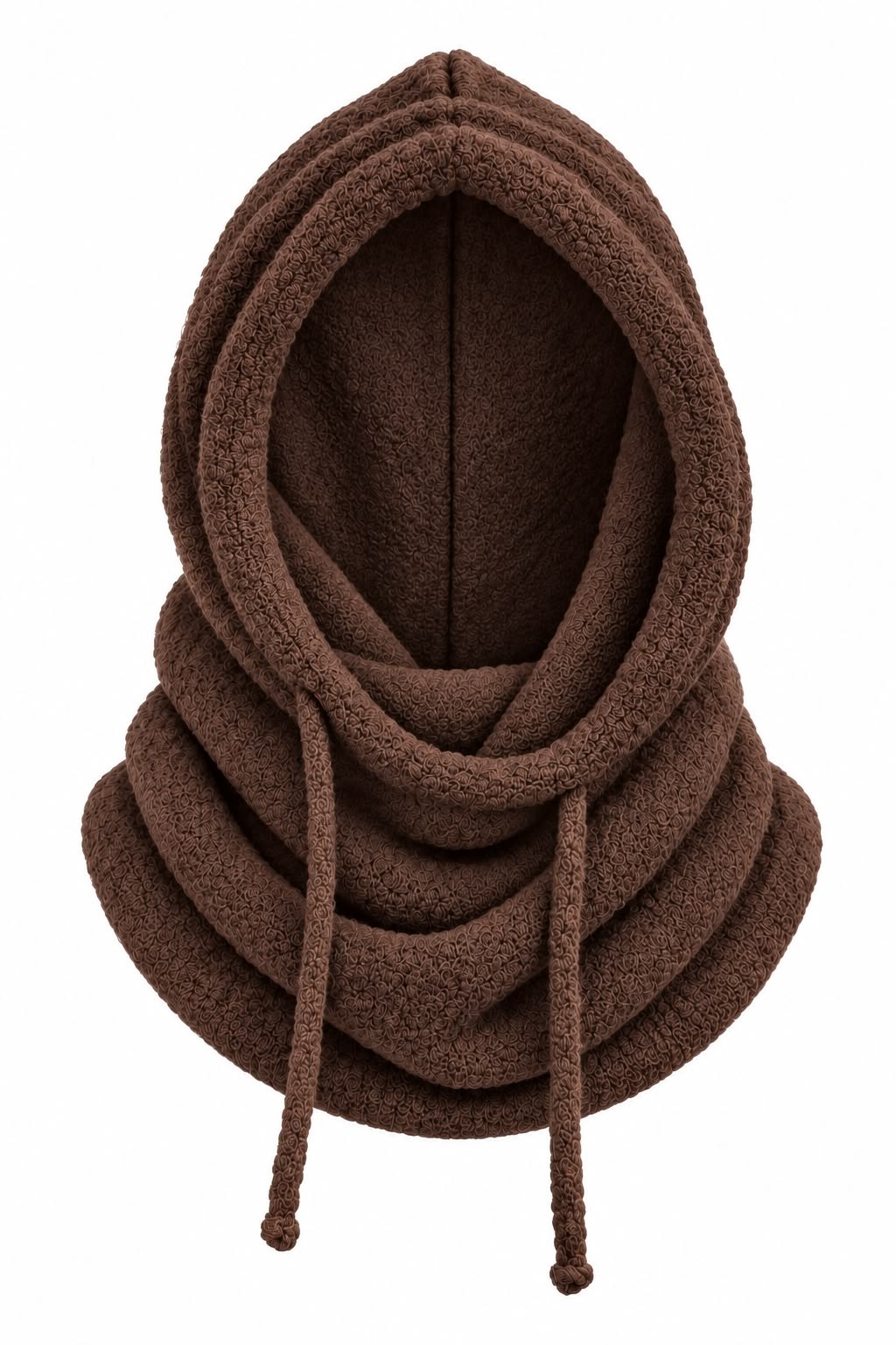 Yumoş Balaklava Ayarlanabilir Bere Kahverengi
