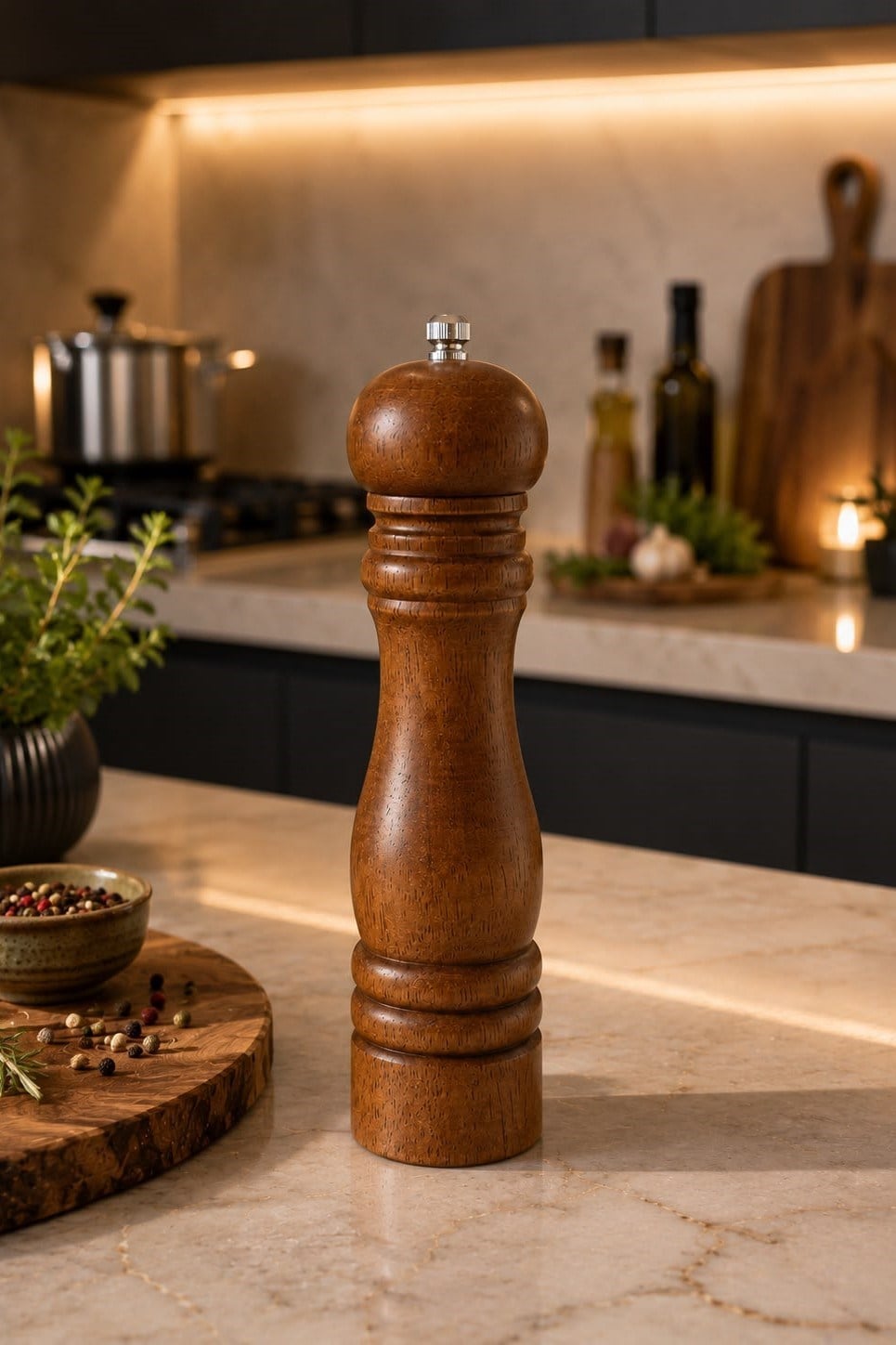 Bambu İçi Çelik  Şık Öğütücü 21 cm