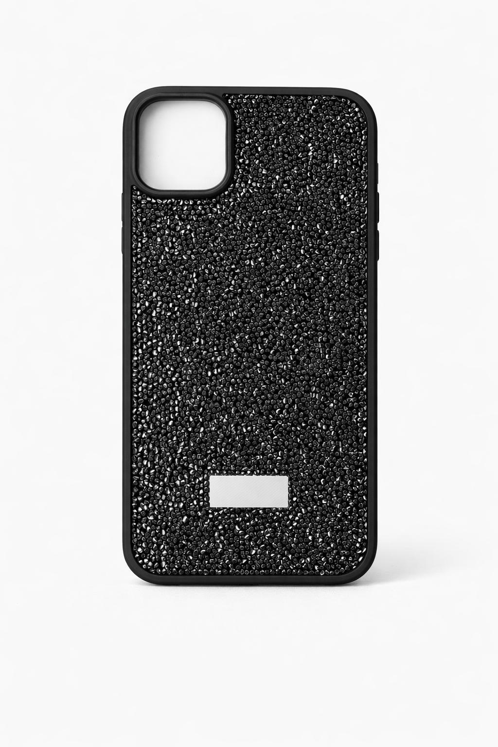 İphone 15 Uyumlu Full Taş Detaylı Swarovski Kılıf Siyah