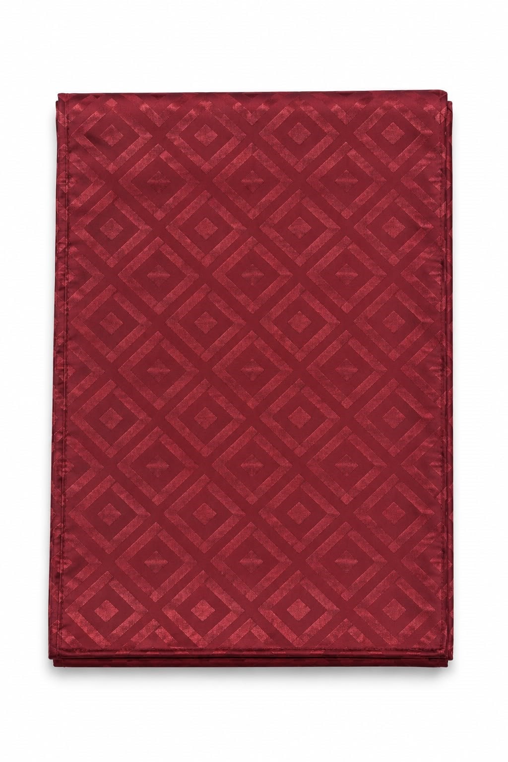 Kadın Geometrik Desenli 180X70 Ölçülü Jakar Şal Bordo