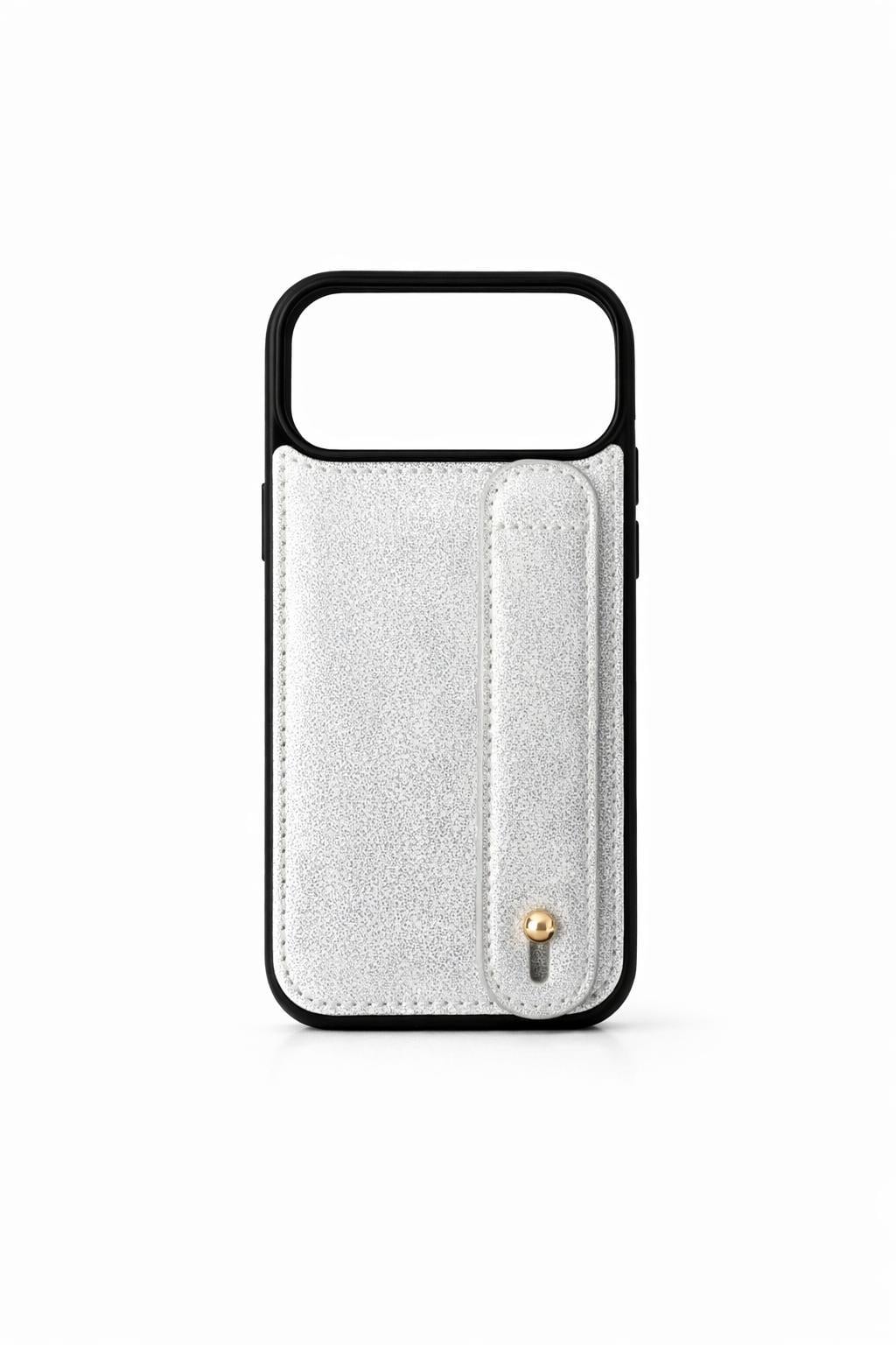  Charmlı ve Harfli Deri Kılıf Gri 17 promax  