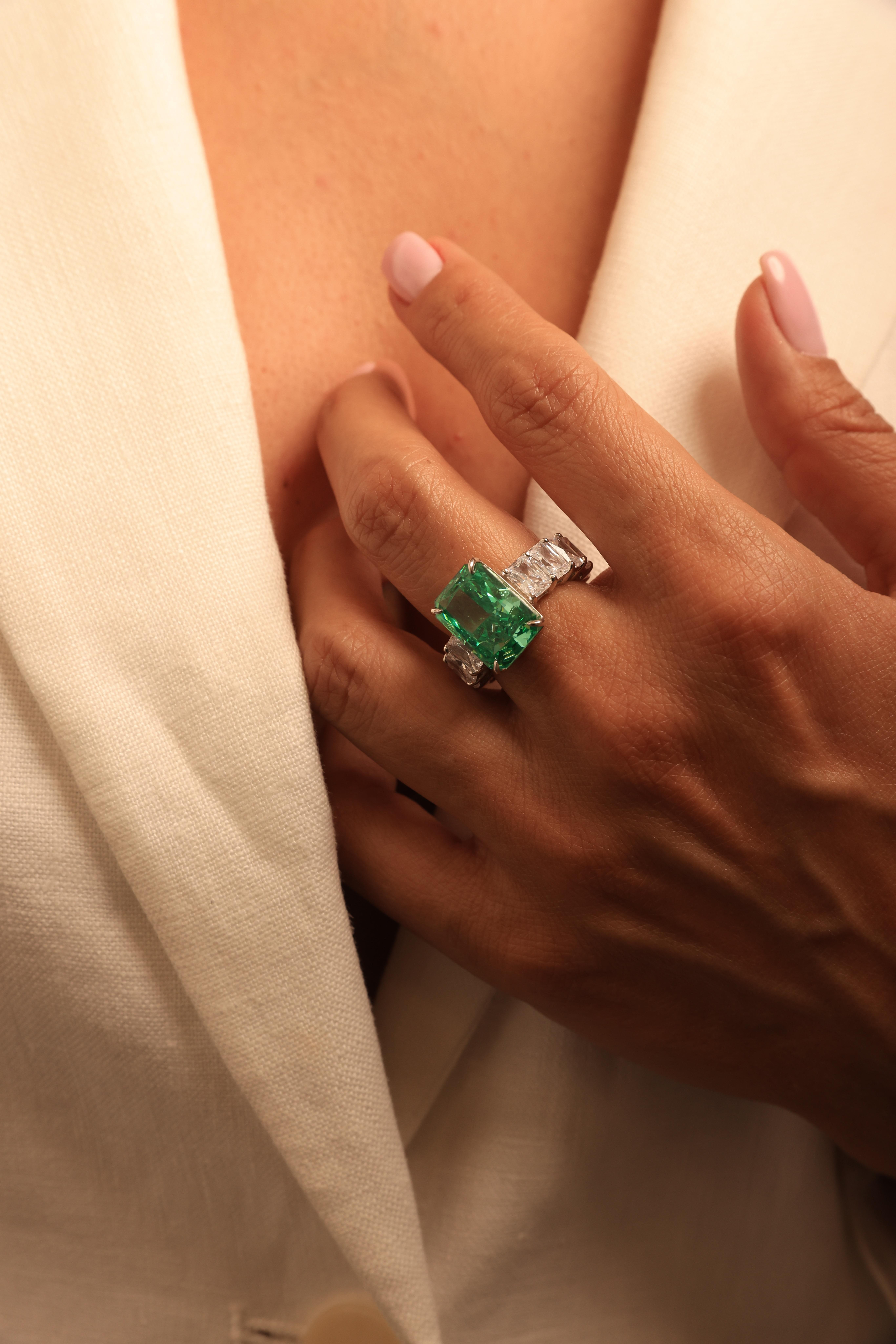 Green Moissanite