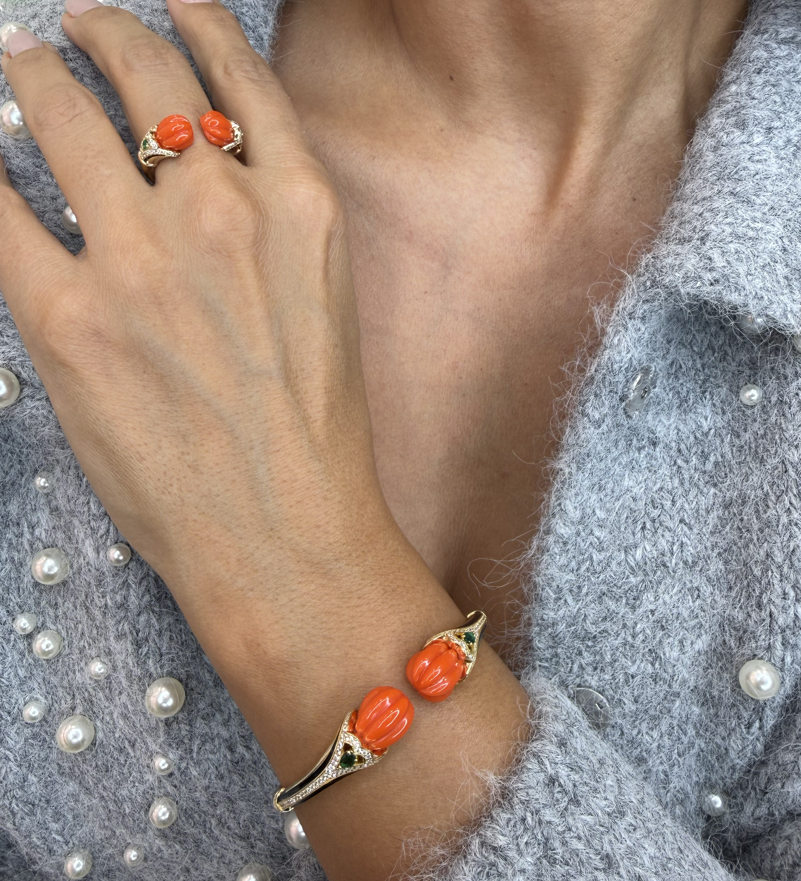 Orange Stone Ring