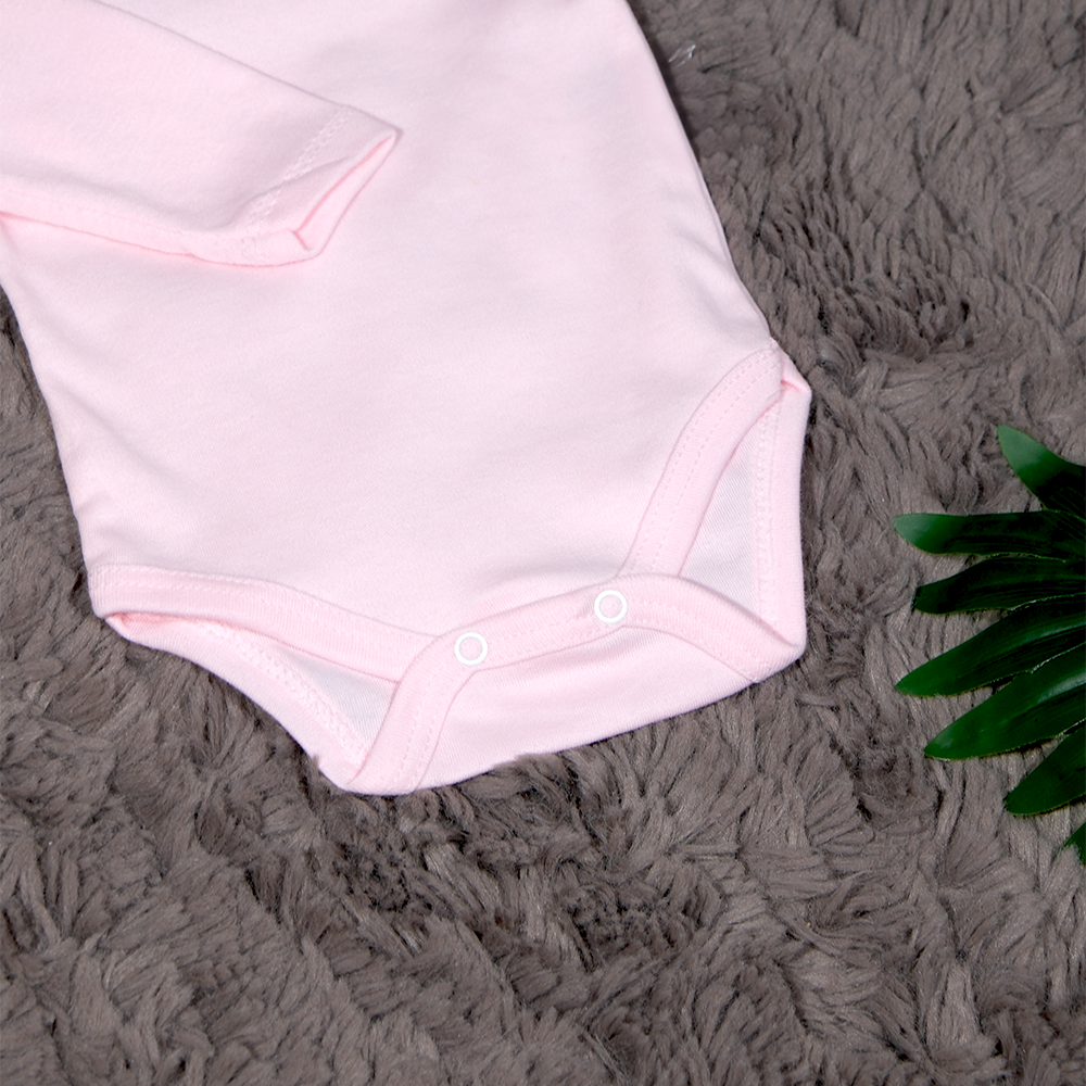 Pembe Uzun Kollu Zıbın Body 0 Ay - 3 Yaş Arası