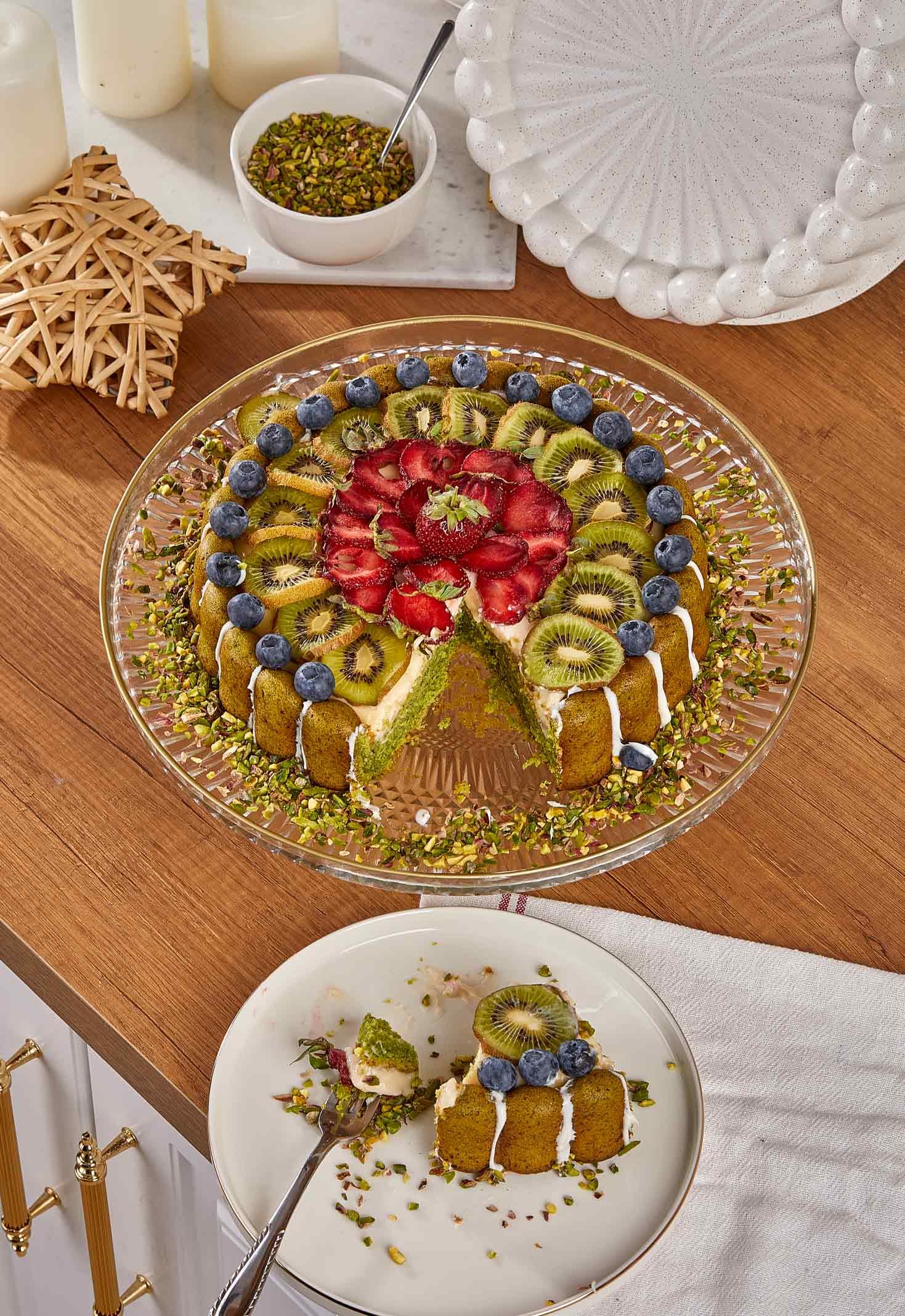 Taç Granit Döküm Tart Kalıbı Krem 26 cm