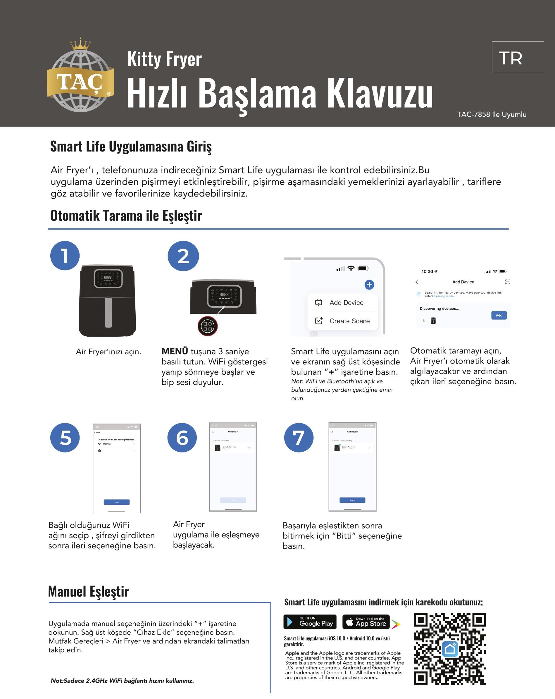 Taç Dijital Kitty Air Fryer