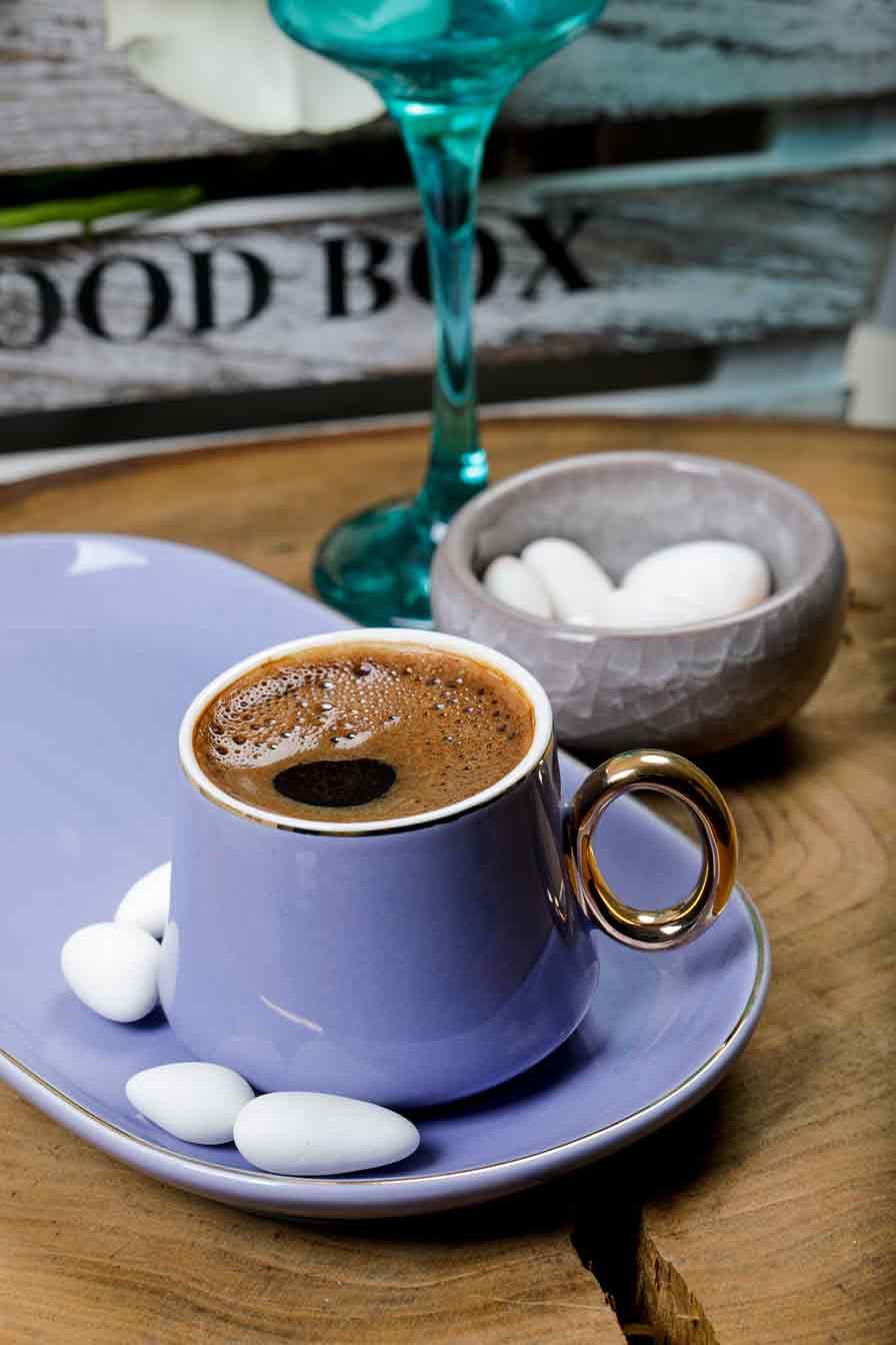 Taç Gondola 6 Kişilik Kahve Fincan Takımı Renkli 