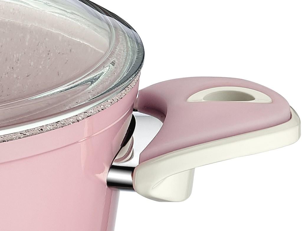 Taç Granit Plus Derin Tencere 20 cm Pembe