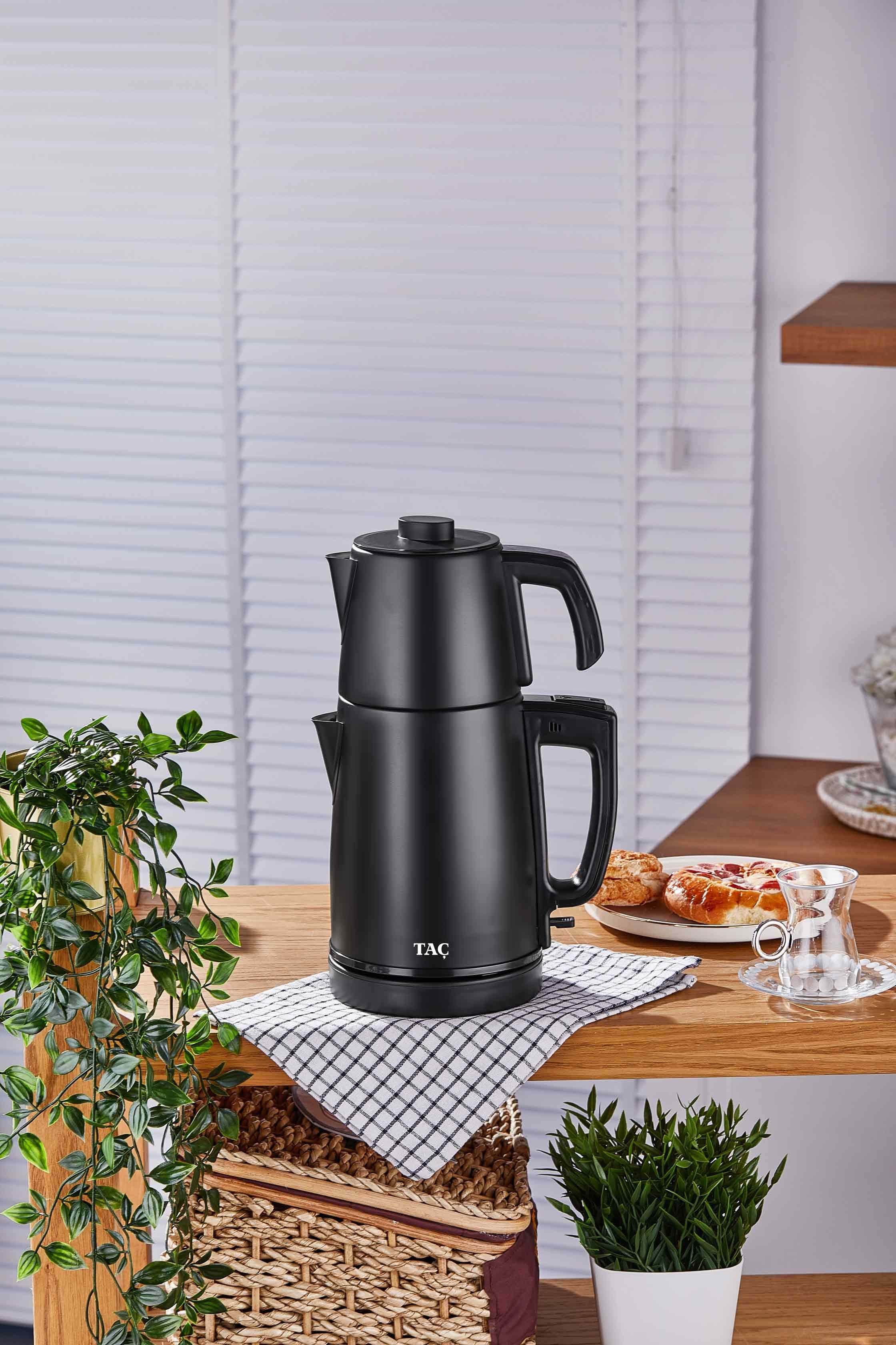 Taç Keyfidem Çay Makinesi Mat Siyah