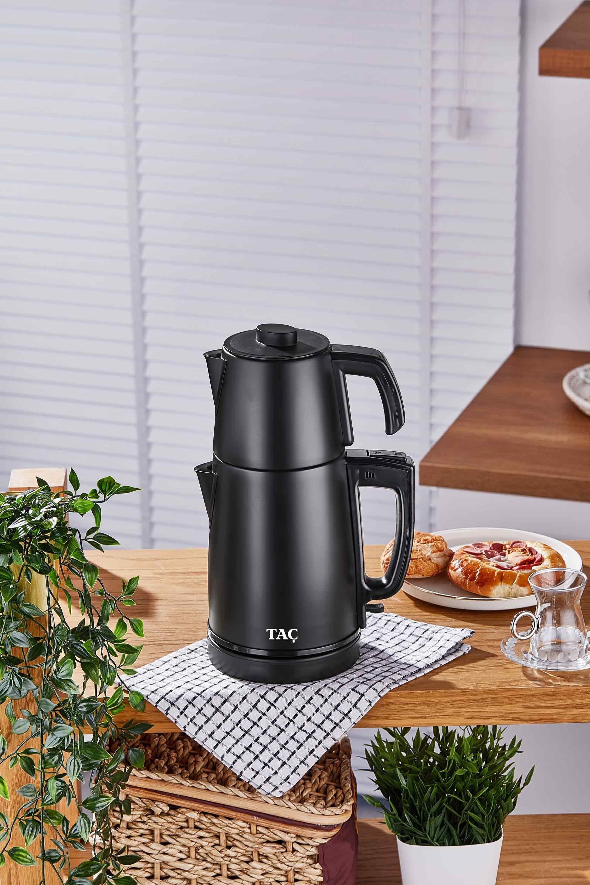 Taç Keyfidem Çay Makinesi Mat Siyah