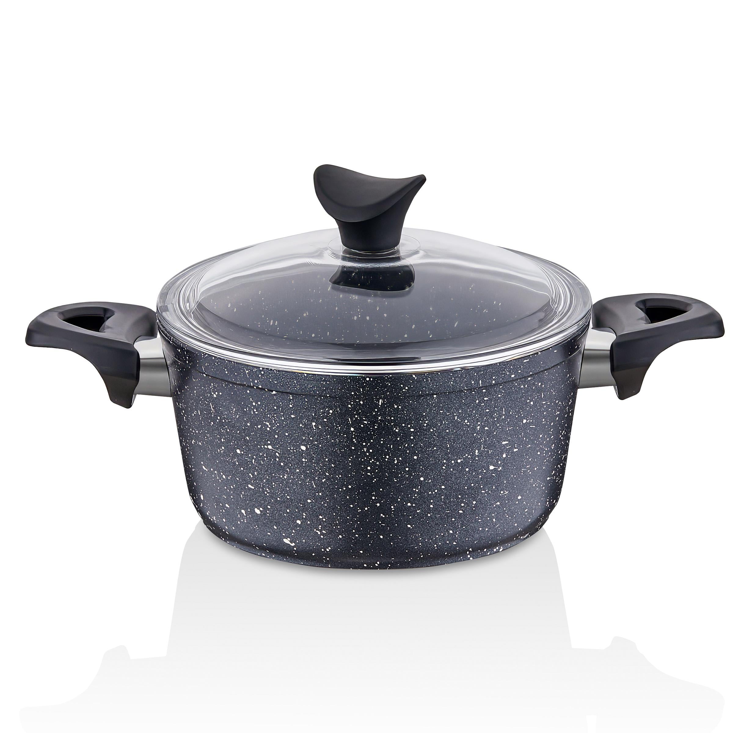 Taç Mastercook Pro 9 Parça Granit Tencere Seti Siyah